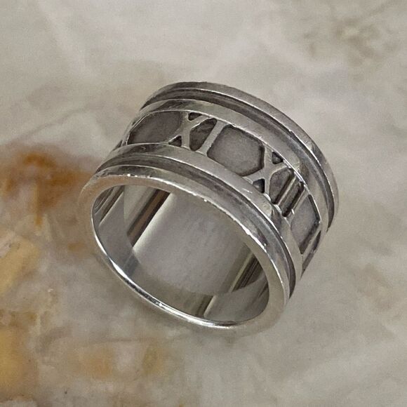 Tiffany Atlas 925 Sterling Silver 10mm Wide - Picture 1 of 9